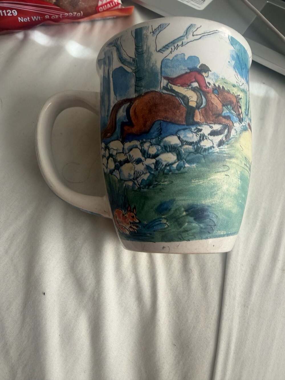 The Stone Bunny Equestrian Fox Hunt Ceramic Coffee Mug 2004